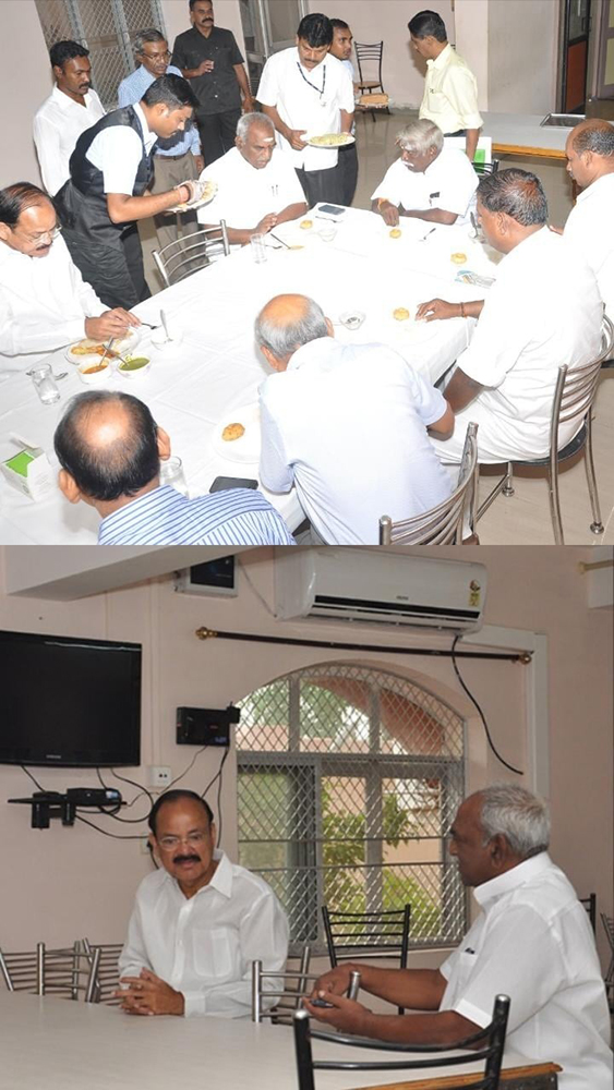 indian vice president shri venkaiah naidu with cm pon radhakrishnan at cpwd